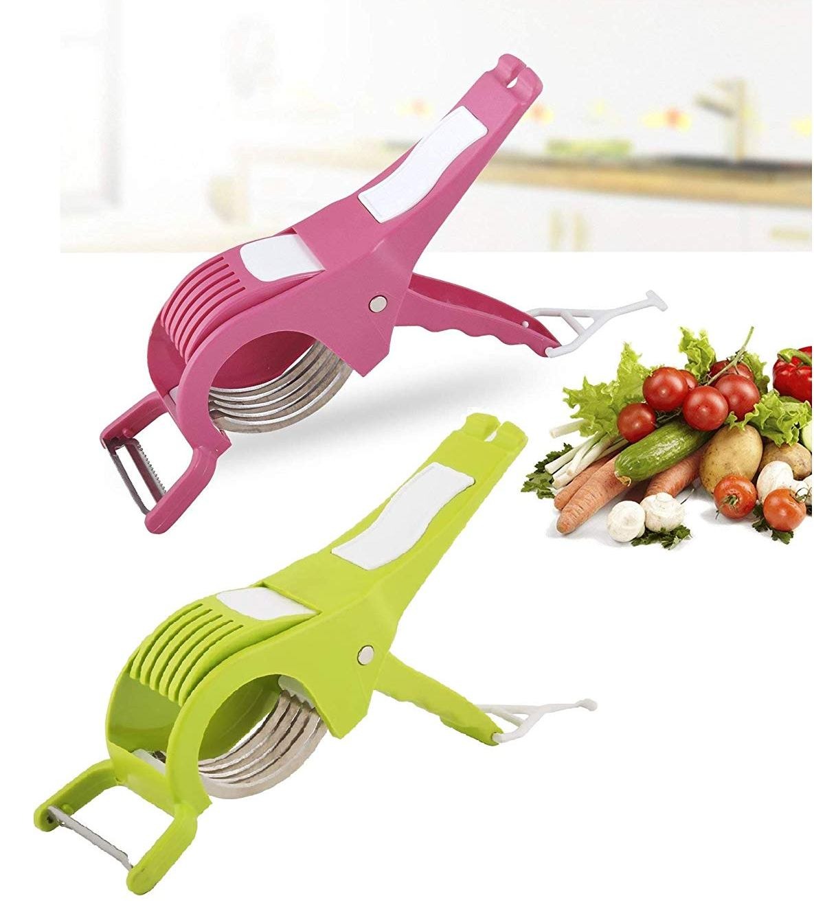 Multi Veg Cutter – 5 Blade Vegetable & Fruit Cutter and Slicer