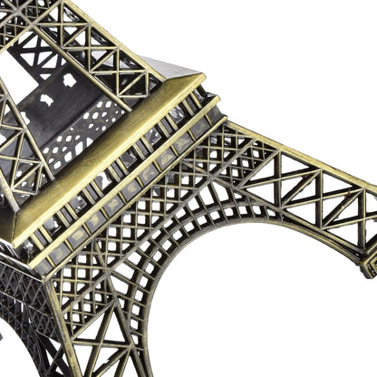 7-Inch Eiffel Tower Statue Home Decor | Bronze Alloy Metal Paris Landmark Model for Desk