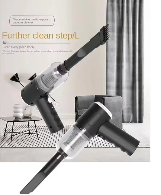 3 in 1 Portable Wireless Vacuum Cleaner – High Power Suction, Air Pump & Duster for Home