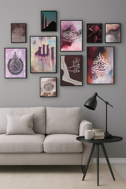 Wooden Photo Frame Set – 10 Pcs Assorted Sizes