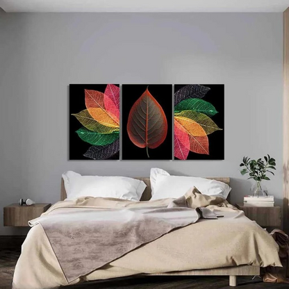 Translucent Leaf Triptych – Set of 3 (12x16),(8x11)