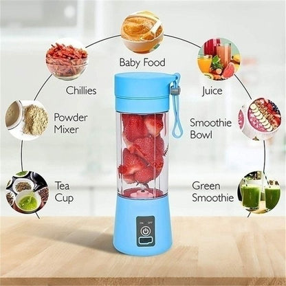 Rechargeable Portable Mini Juicer Blender – 6 Blades