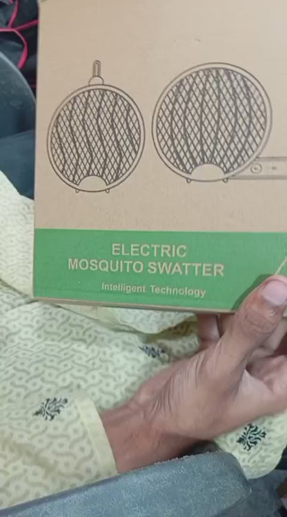 Foldable Mosquito Killer Trap | Electric Rechargeable Bug Zapper Racket For Indoor And Outdoor